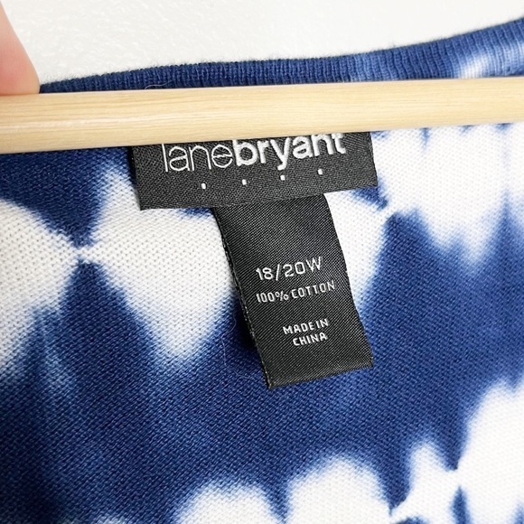 Lane Bryant Classic Open-Front Tie-Dye Striped Tunic Sz 18/20W - Picture 5 of 5